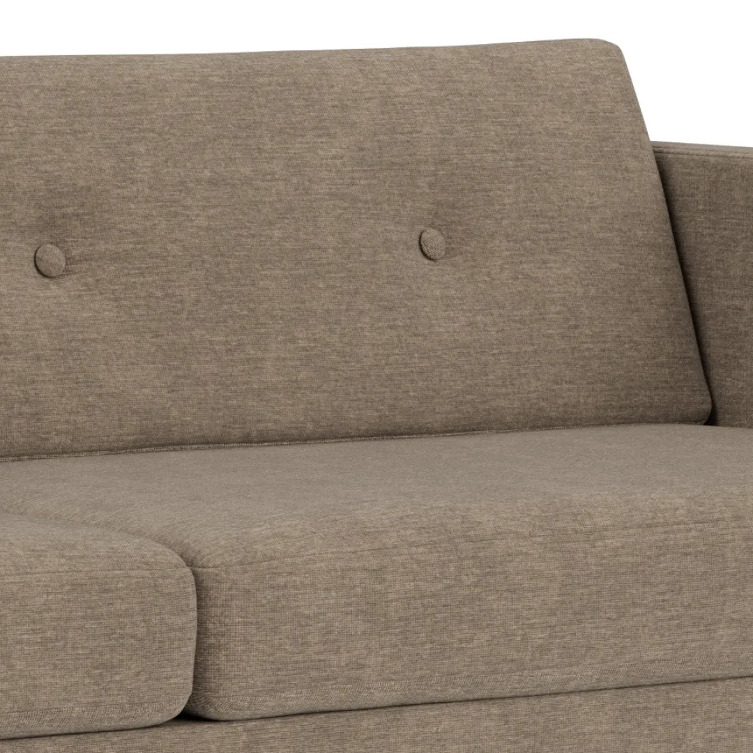 Unit10 L42 Firhøj - 3 pers. sofa - Eg - Taupe (233)- 3 Personers Sofa