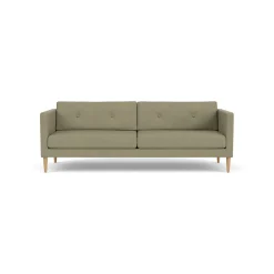 Unit10 L42 Firhøj - 3 pers. sofa - Eg - Green (58)- 3 Personers Sofa