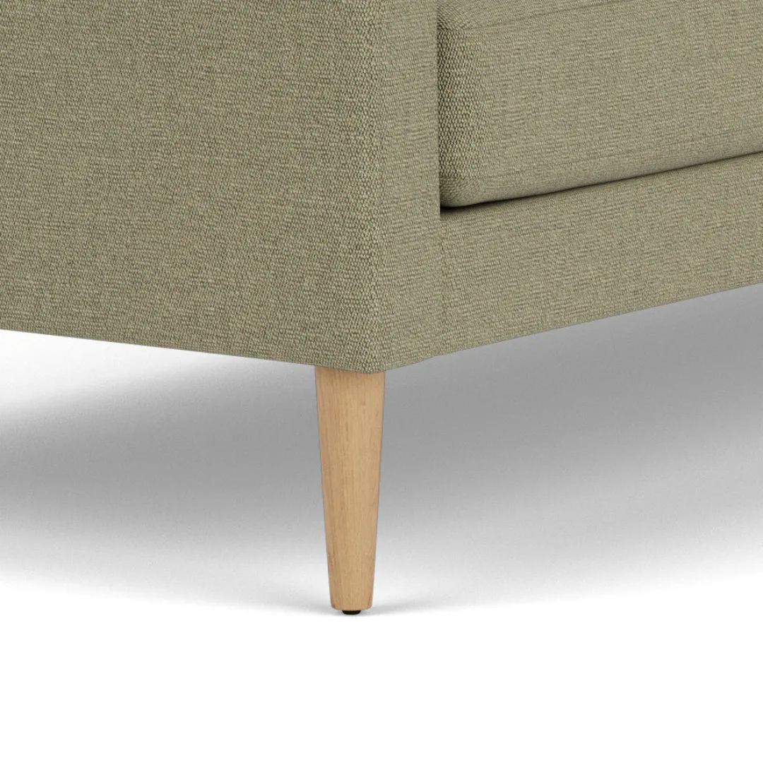 Unit10 L42 Firhøj - 3 pers. sofa - Eg - Green (58)- 3 Personers Sofa