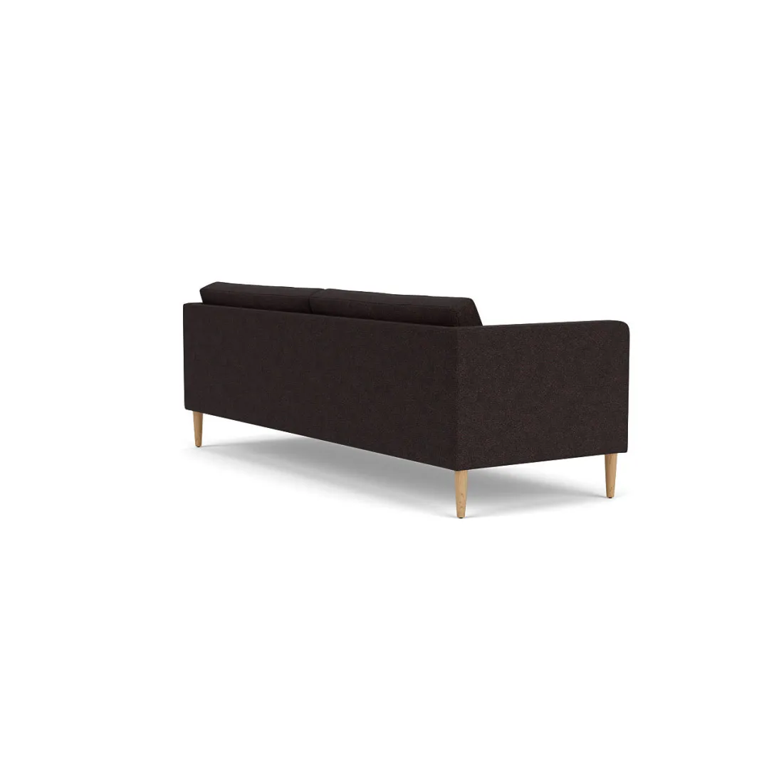 Unit10 L42 Firhøj - 3 pers. sofa - Eg - Black-Brown- 3 Personers Sofa