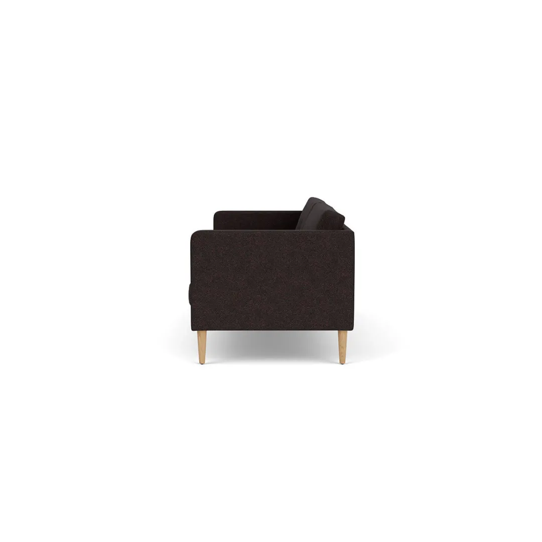 Unit10 L42 Firhøj - 3 pers. sofa - Eg - Black-Brown- 3 Personers Sofa
