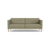 Unit10 L42 Firhøj - 2,5 pers. sofa - Eg - Green (58)- 2,5 Personers Sofa