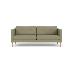 Unit10 L42 Firhøj - 2,5 pers. sofa - Eg - Green (58)- 2,5 Personers Sofa