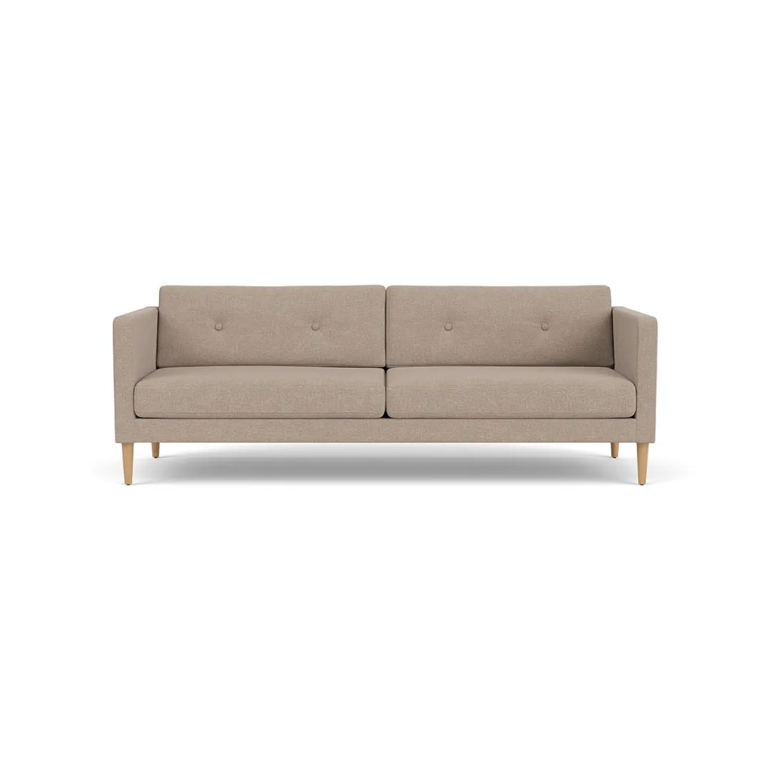 Unit10 L42 Firhøj - 3 pers. sofa - Eg - Beige (61)- 3 Personers Sofa