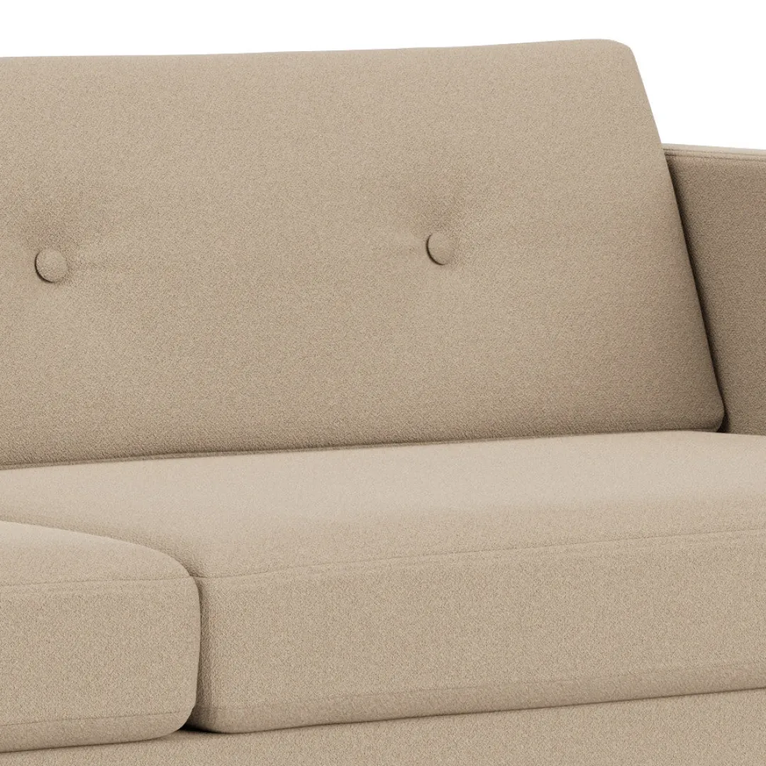 Unit10 L42 Firhøj - 3 pers. sofa - Stål - Beige (61252)- 3 Personers Sofa