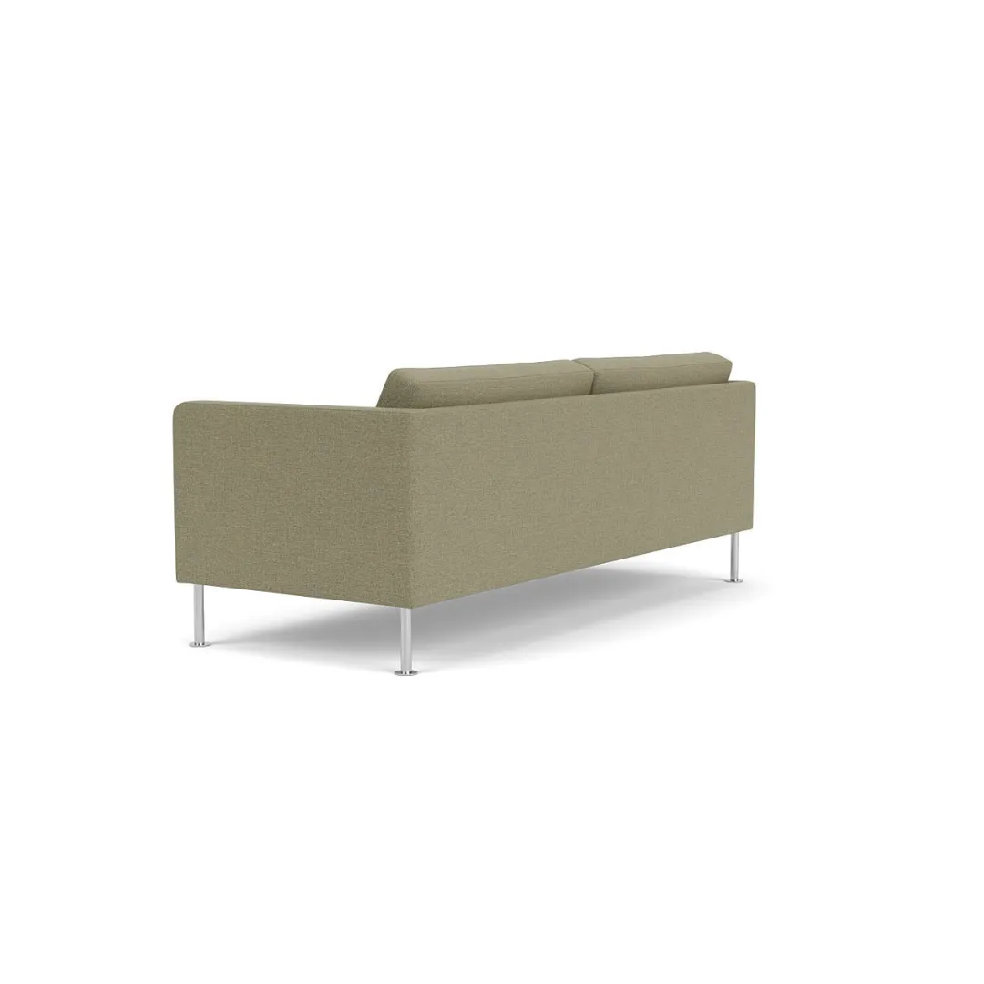 Unit10 L42 Firhøj - 2,5 pers. sofa - Stål - Green (58)- 2,5 Personers Sofa