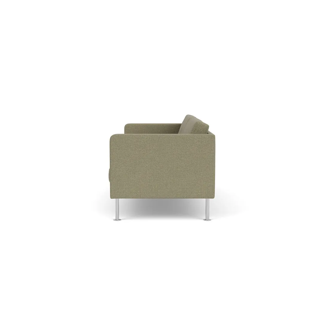 Unit10 L42 Firhøj - 2,5 pers. sofa - Stål - Green (58)- 2,5 Personers Sofa