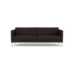 Unit10 L42 Firhøj - 3 pers. sofa - Stål - Black-Brown- 3 Personers Sofa