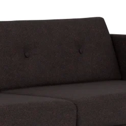 Unit10 L42 Firhøj - 3 pers. sofa - Stål - Black-Brown- 3 Personers Sofa