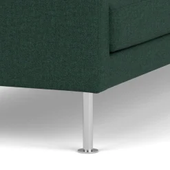 Unit10 L42 Firhøj - 2,5 pers. sofa - Stål - Green (32)- 2,5 Personers Sofa