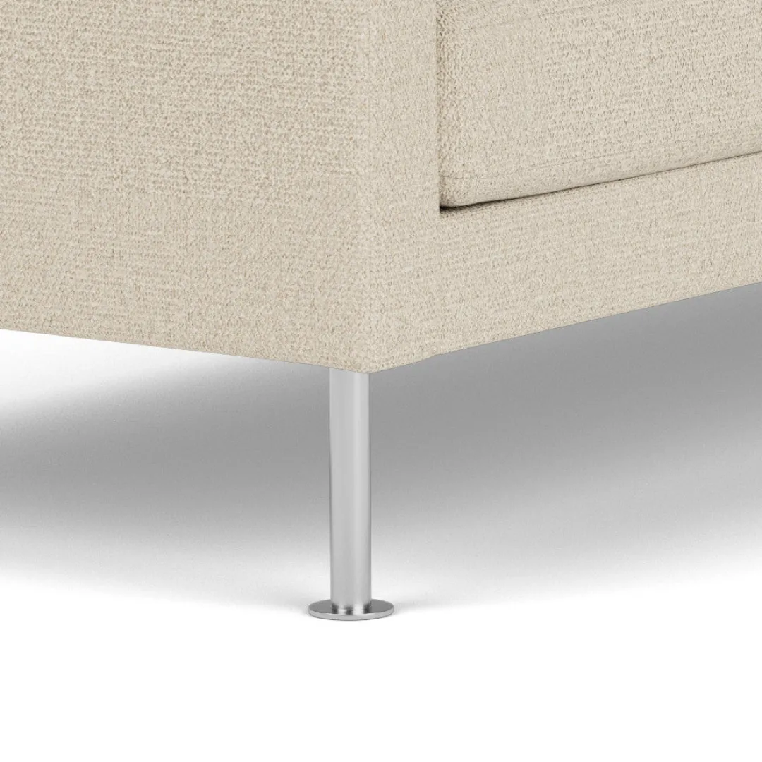 Unit10 L42 Firhøj - 3 pers. sofa - Stål - Beige (00)- 3 Personers Sofa