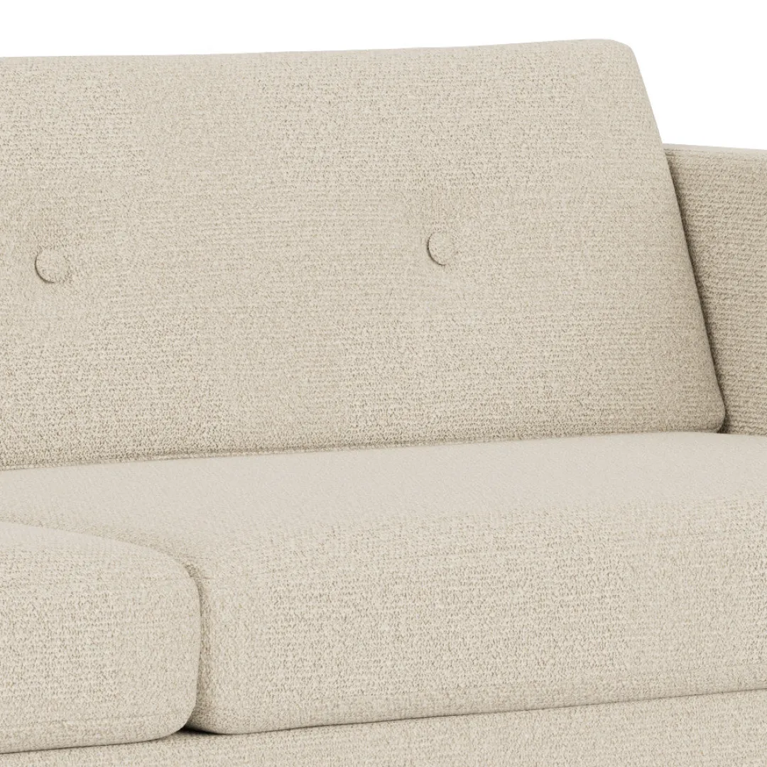 Unit10 L42 Firhøj - 3 pers. sofa - Stål - Beige (00)- 3 Personers Sofa