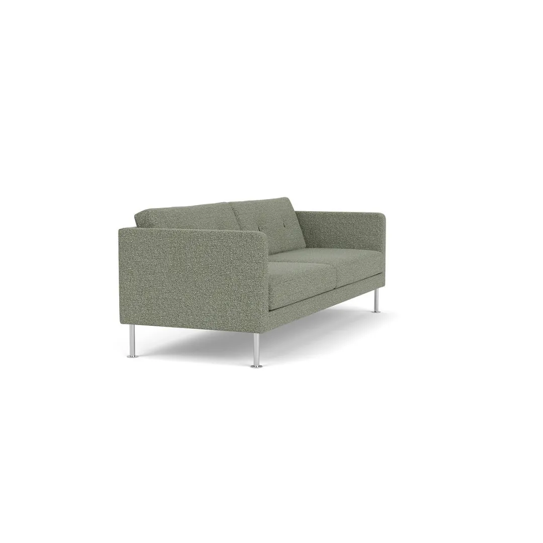 Unit10 L42 Firhøj - 3 pers. sofa - Stål - Green-Melange- 3 Personers Sofa