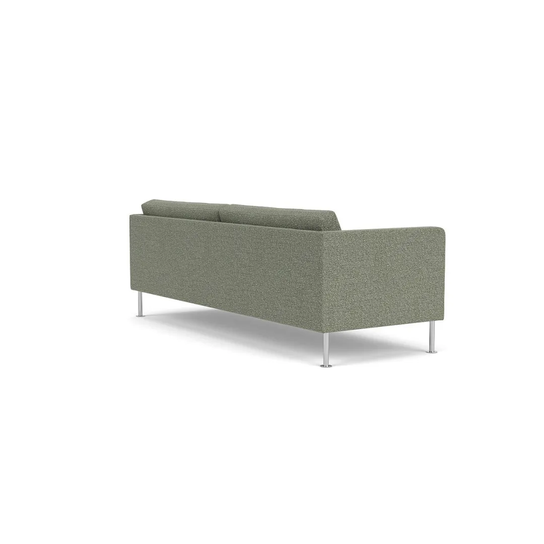 Unit10 L42 Firhøj - 3 pers. sofa - Stål - Green-Melange- 3 Personers Sofa