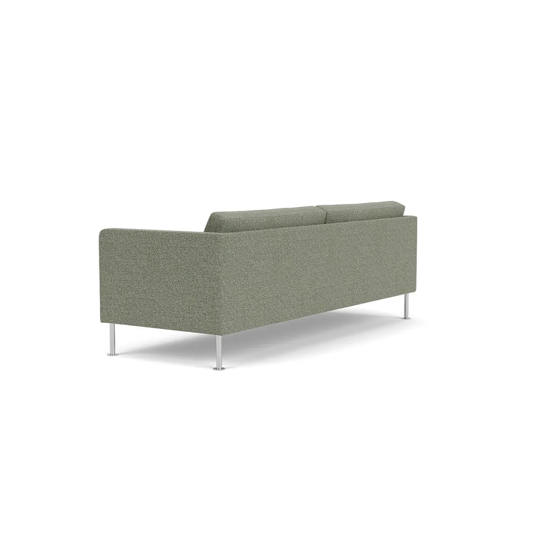 Unit10 L42 Firhøj - 3 pers. sofa - Stål - Green-Melange- 3 Personers Sofa