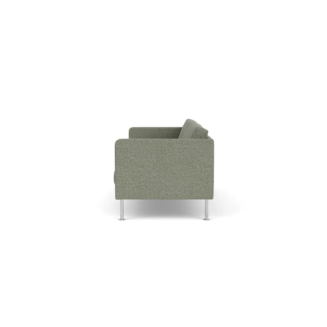 Unit10 L42 Firhøj - 3 pers. sofa - Stål - Green-Melange- 3 Personers Sofa
