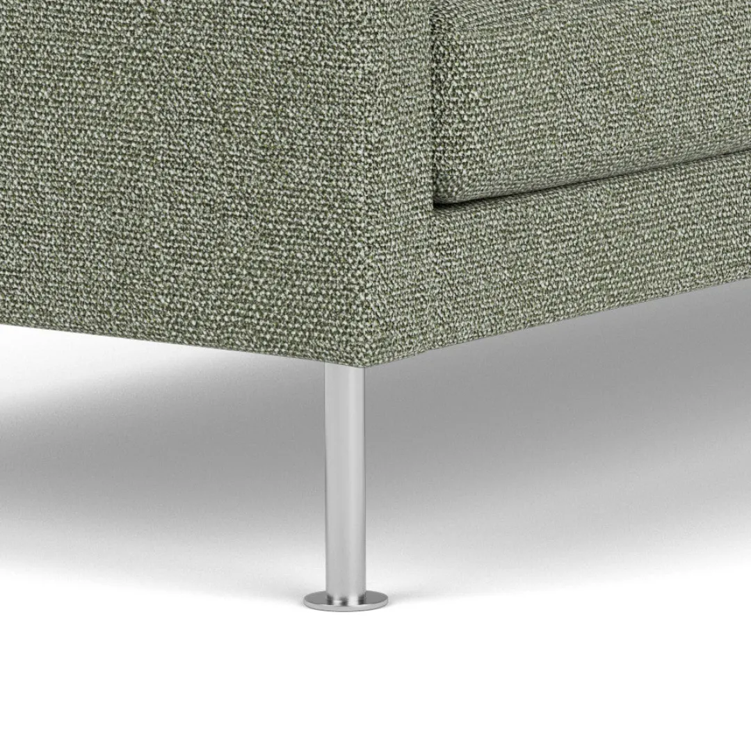 Unit10 L42 Firhøj - 3 pers. sofa - Stål - Green-Melange- 3 Personers Sofa