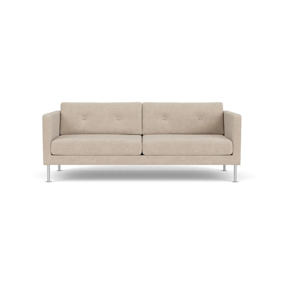Unit10 L42 Firhøj - 2,5 pers. sofa - Stål - Beige (213)- 2,5 Personers Sofa