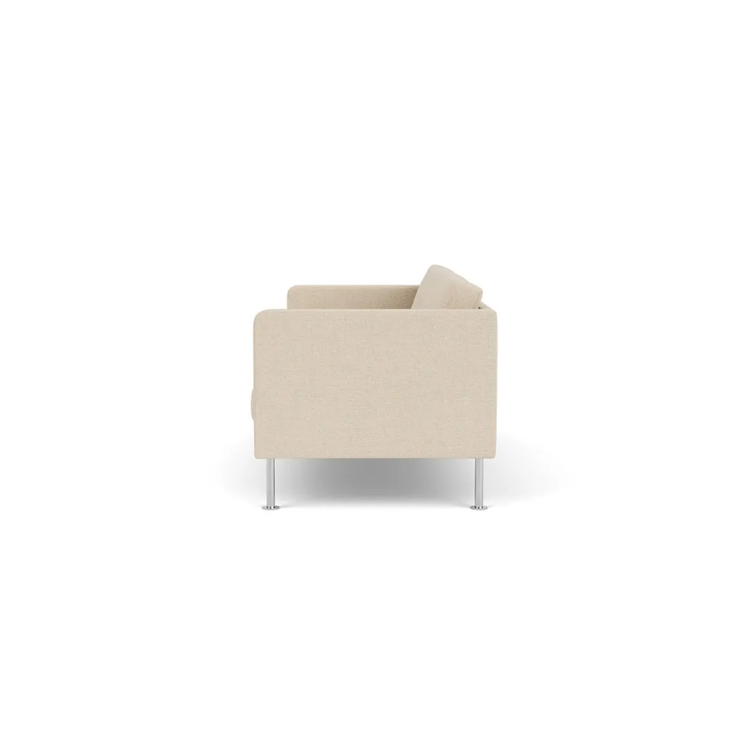 Unit10 L42 Firhøj - 2,5 pers. sofa - Stål - Beige (90)- 2,5 Personers Sofa