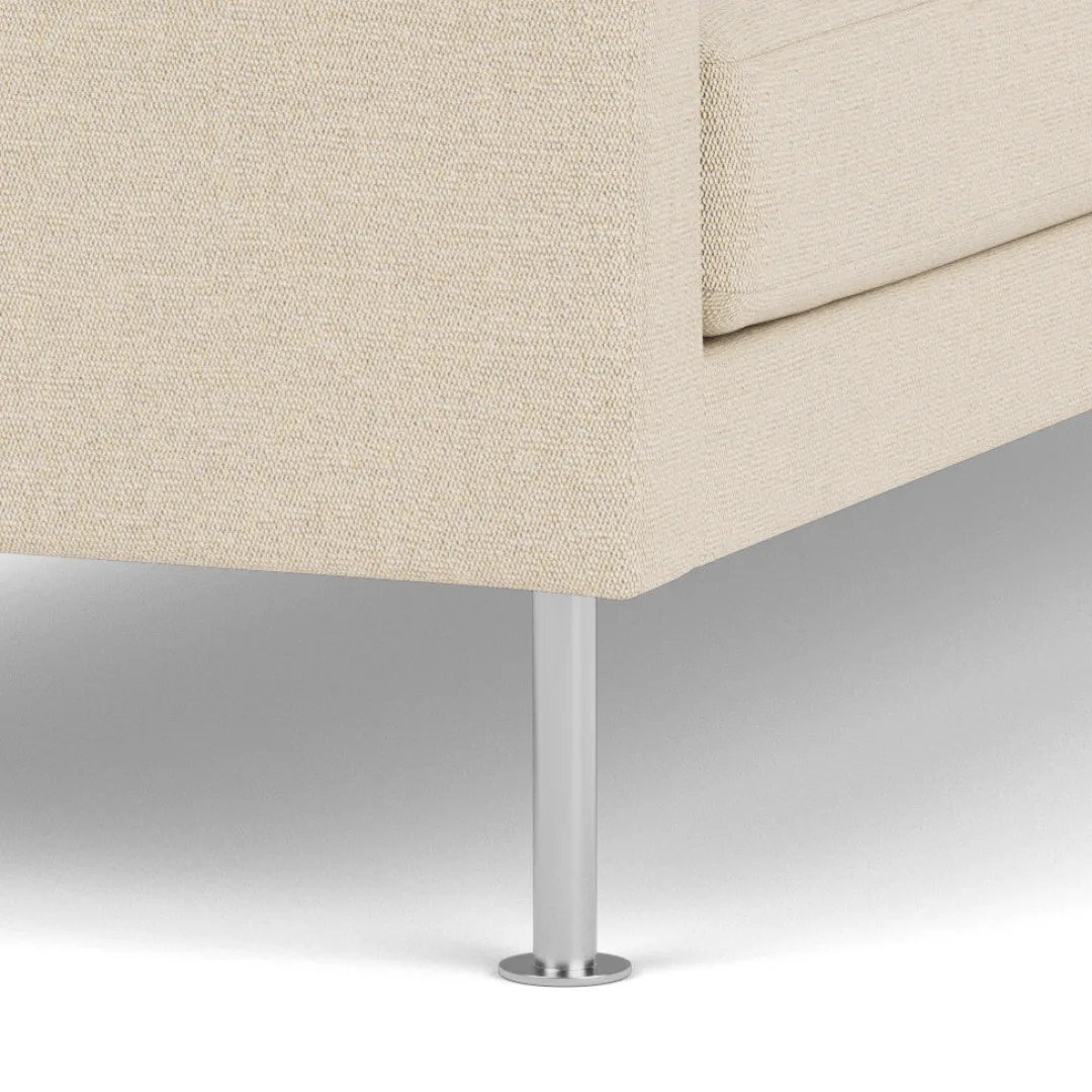 Unit10 L42 Firhøj - 2,5 pers. sofa - Stål - Beige (90)- 2,5 Personers Sofa