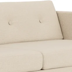 Unit10 L42 Firhøj - 2,5 pers. sofa - Stål - Beige (90)- 2,5 Personers Sofa