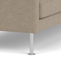 Unit10 L42 Firhøj - 2,5 pers. sofa - Stål - Light Grey- 2,5 Personers Sofa