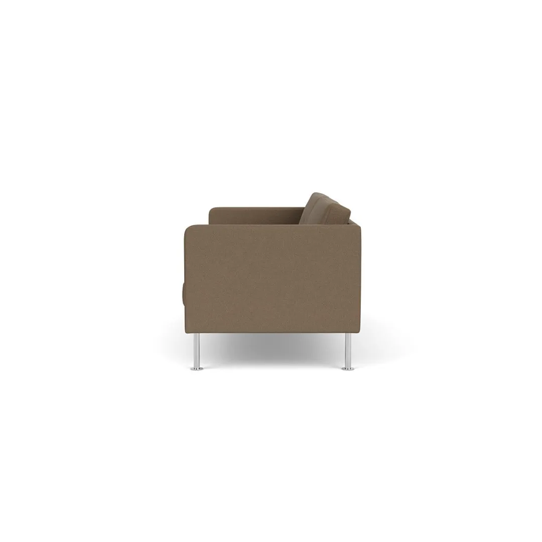 Unit10 L42 Firhøj - 2,5 pers. sofa - Stål - Taupe (61230)- 2,5 Personers Sofa