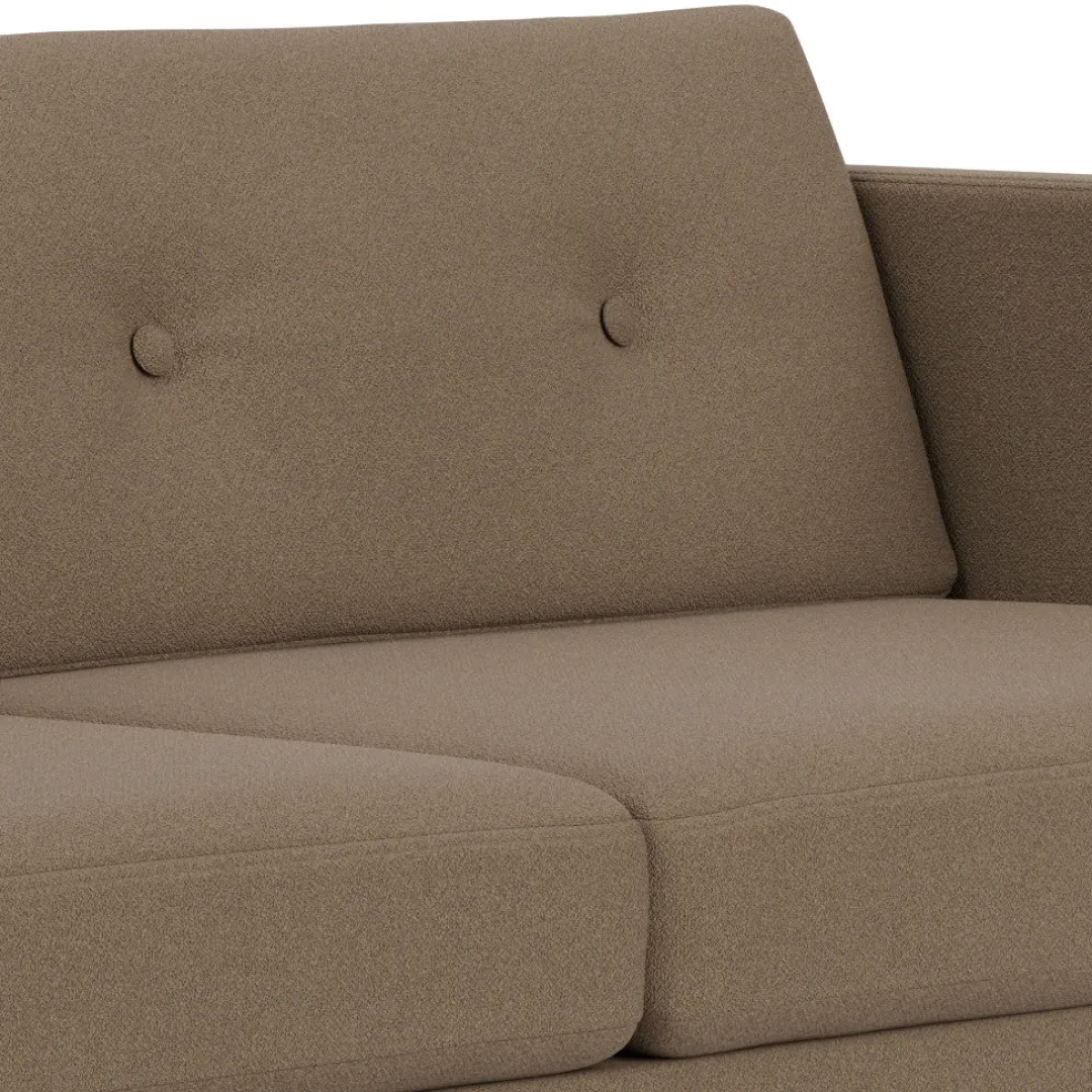 Unit10 L42 Firhøj - 2,5 pers. sofa - Stål - Taupe (61230)- 2,5 Personers Sofa