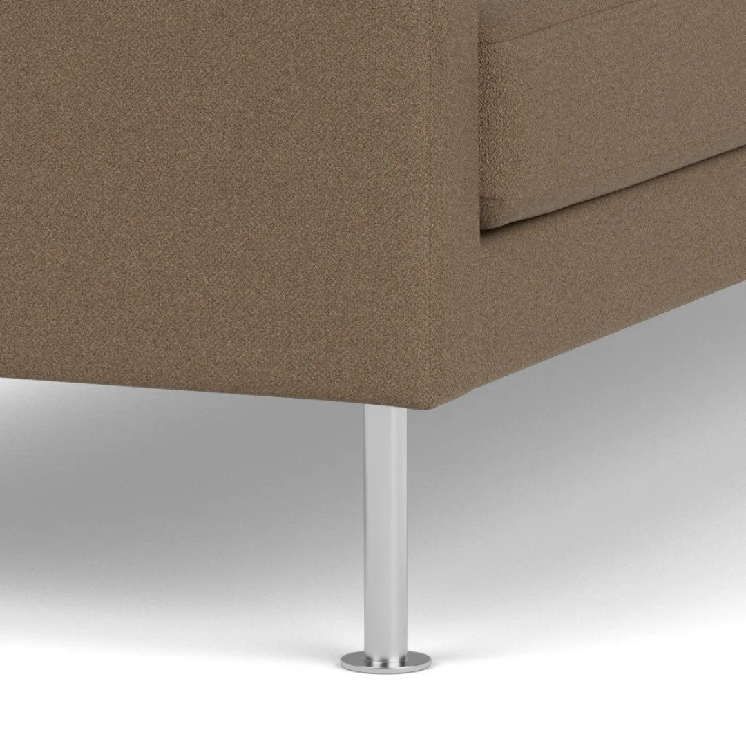 Unit10 L42 Firhøj - 2,5 pers. sofa - Stål - Taupe (61230)- 2,5 Personers Sofa
