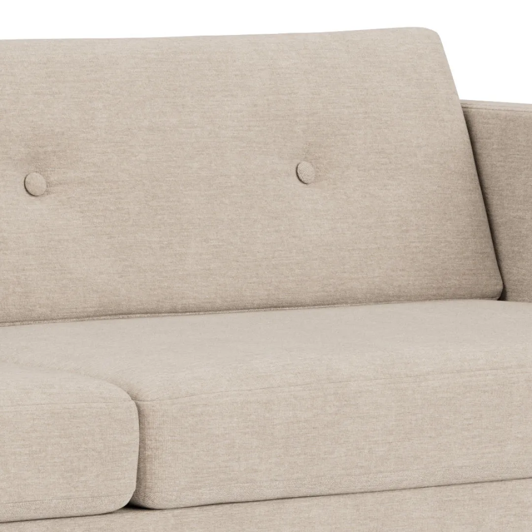 Unit10 L42 Firhøj - 3 pers. sofa - Stål - Beige (213)- 3 Personers Sofa