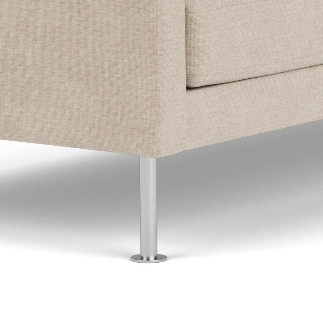 Unit10 L42 Firhøj - 3 pers. sofa - Stål - Beige (213)- 3 Personers Sofa