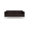 Unit10 L42 Firhøj - 2,5 pers. sofa - Stål - Black-Brown- 2,5 Personers Sofa
