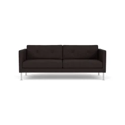 Unit10 L42 Firhøj - 2,5 pers. sofa - Stål - Black-Brown- 2,5 Personers Sofa