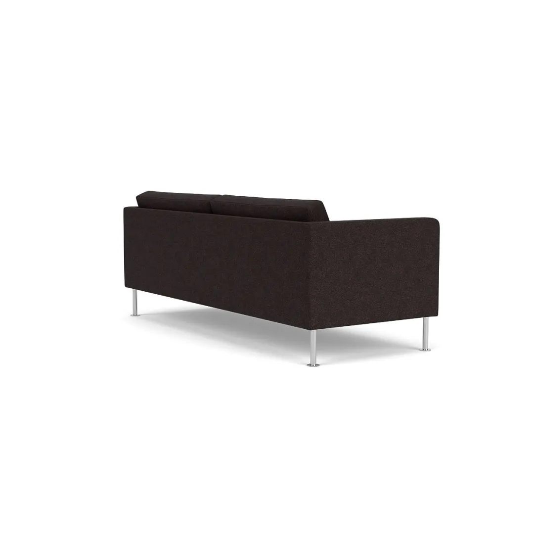 Unit10 L42 Firhøj - 2,5 pers. sofa - Stål - Black-Brown- 2,5 Personers Sofa
