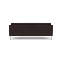 Unit10 L42 Firhøj - 2,5 pers. sofa - Stål - Black-Brown- 2,5 Personers Sofa
