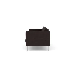 Unit10 L42 Firhøj - 2,5 pers. sofa - Stål - Black-Brown- 2,5 Personers Sofa