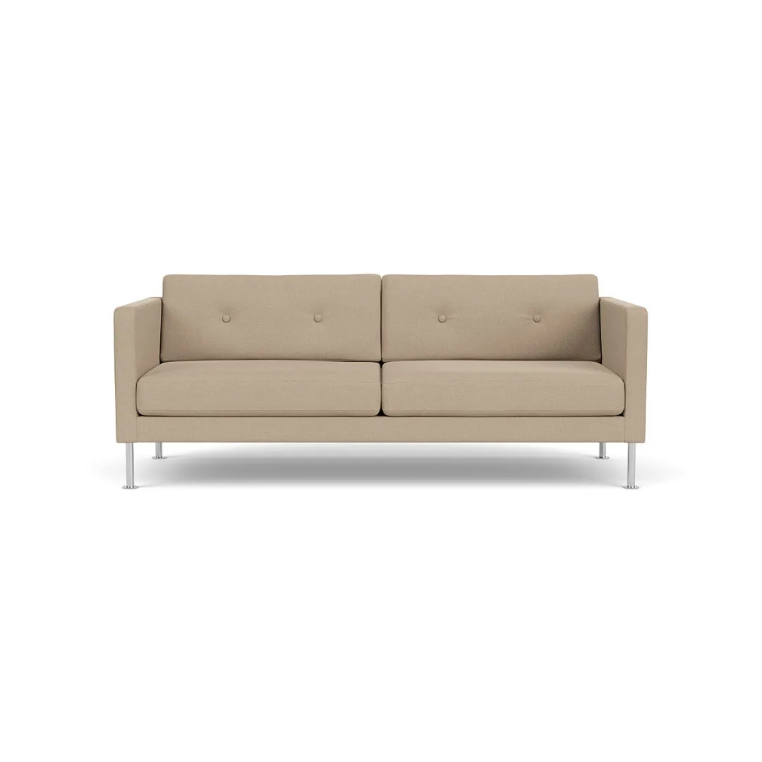 Unit10 L42 Firhøj - 2,5 pers. sofa - Stål - Beige (61252)- 2,5 Personers Sofa