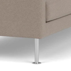 Unit10 L42 Firhøj - 2,5 pers. sofa - Stål - Stone (181)- 2,5 Personers Sofa