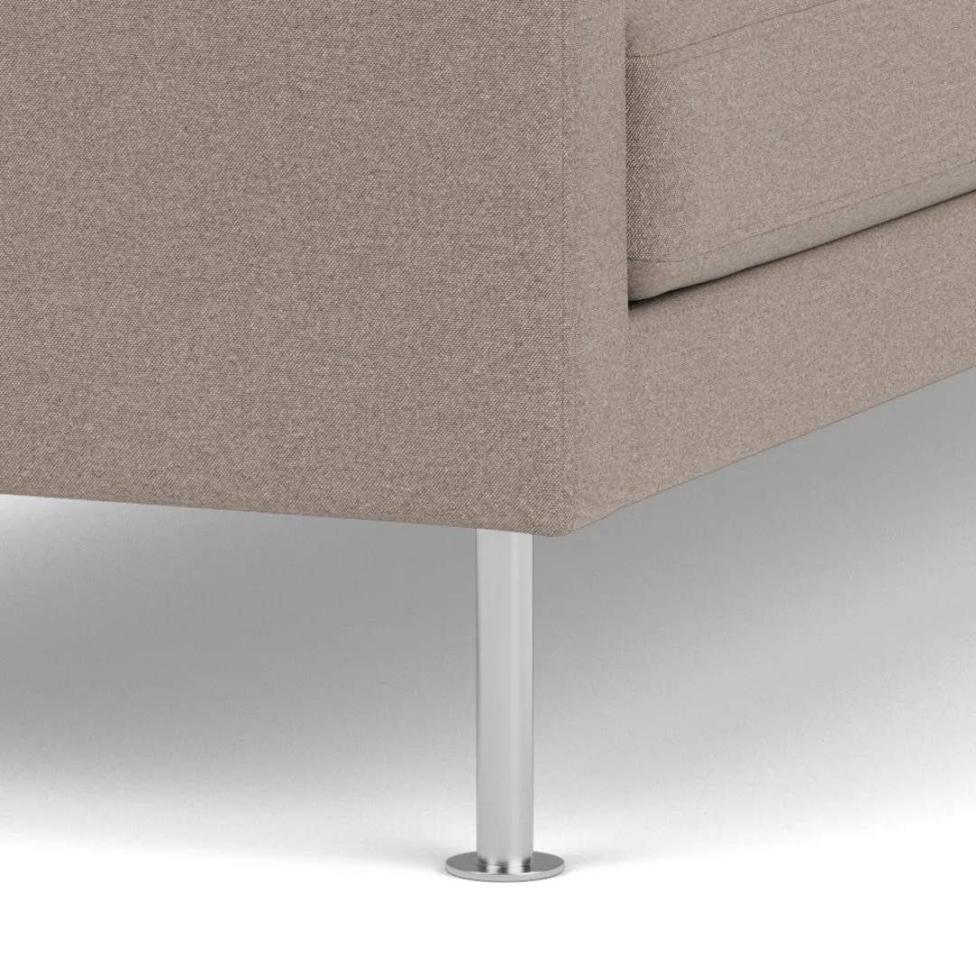 Unit10 L42 Firhøj - 2,5 pers. sofa - Stål - Stone (181)- 2,5 Personers Sofa