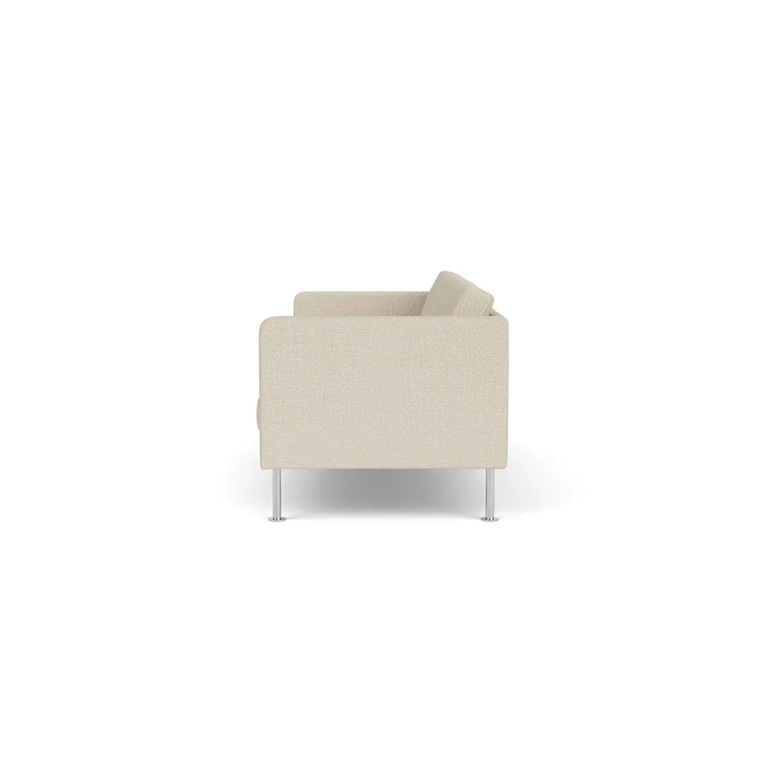 Unit10 L42 Firhøj - 2,5 pers. sofa - Stål - Beige (00)- 2,5 Personers Sofa