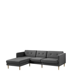 Unit10 L42 Firhøj - Højre modul 90 - Eg - Dark Grey- Modulsofaer
