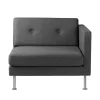 Unit10 L42 Firhøj - Højre modul 90 - Stål - Dark Grey- Modulsofaer