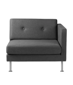 Unit10 L42 Firhøj - Højre modul 90 - Stål - Dark Grey- Modulsofaer
