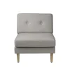 Unit10 L42 Firhøj - Midtermodul 70 - Eg - Grey Beige- Modulsofaer