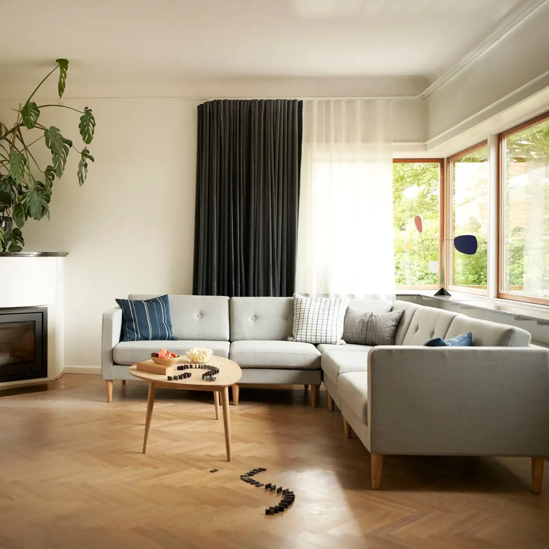 Unit10 L42 Firhøj - Midtermodul 70 - Eg - Grey Beige- Modulsofaer