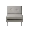 Unit10 L42 Firhøj - Midtermodul 70 - Stål - Grey Beige- Modulsofaer