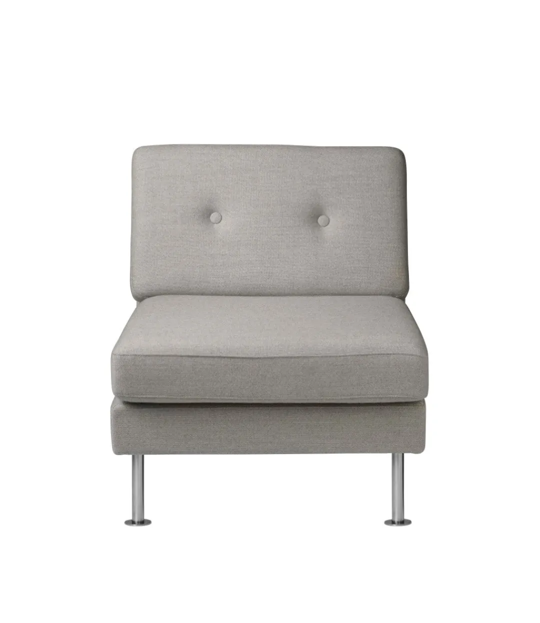 Unit10 L42 Firhøj - Midtermodul 70 - Stål - Grey Beige- Modulsofaer
