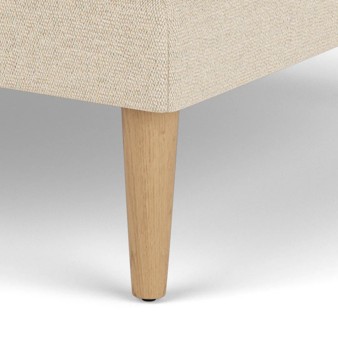 Unit10 L42 Firhøj - Puf - Eg - Beige (90)- 3 Personers Sofa|2,5 Personers Sofa
