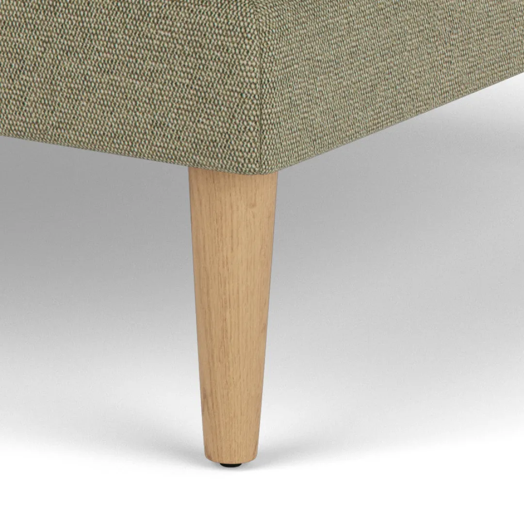 Unit10 L42 Firhøj - Puf - Eg - Green (58)- 3 Personers Sofa|2,5 Personers Sofa