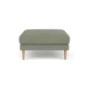 Unit10 L42 Firhøj - Puf - Eg - Green-Melange- 3 Personers Sofa|2,5 Personers Sofa